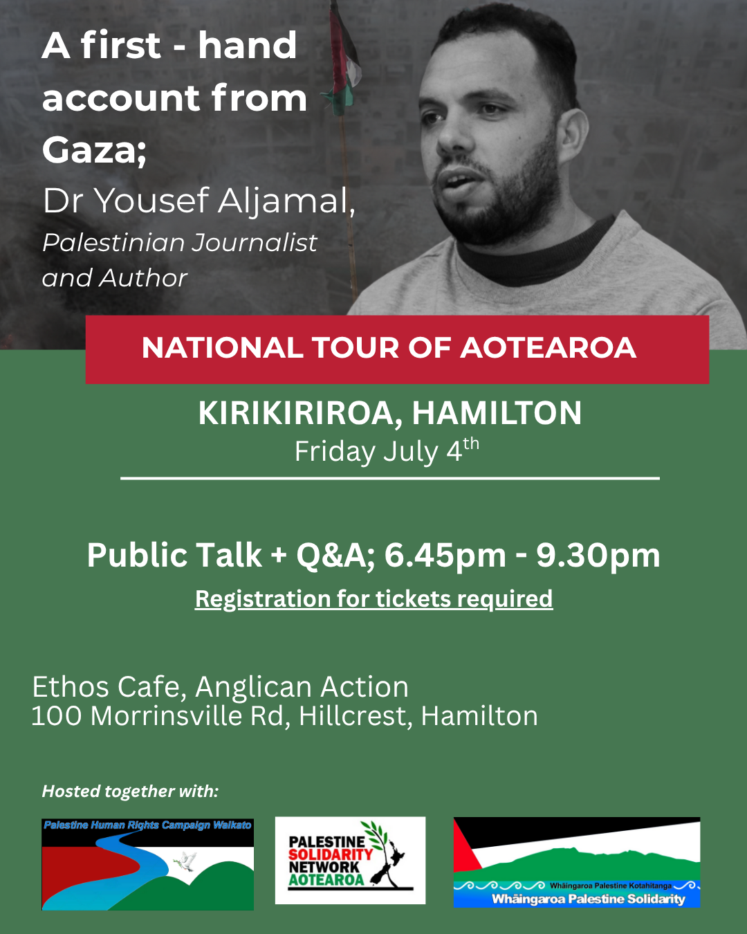 A firsthand account from Gaza; Dr Yousef Aljamal Palestinian Journalist and Author (1)